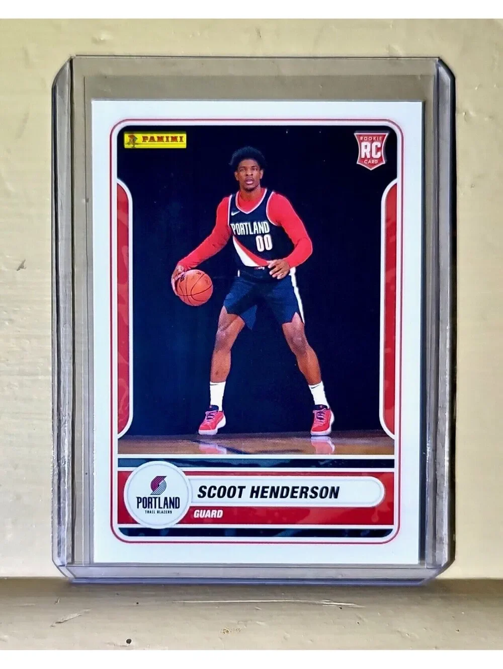 Scoot Henderson 2023-24 Panini NBA Basketball #73 Rookie Card Trail Blazers